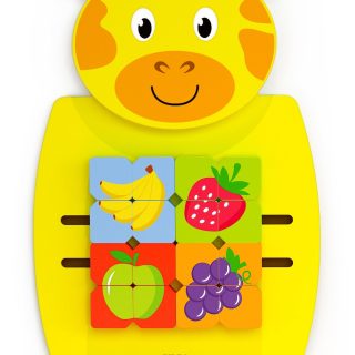 VIGA Wooden Giraffe Manipulative Board FSC Montessori Certificate