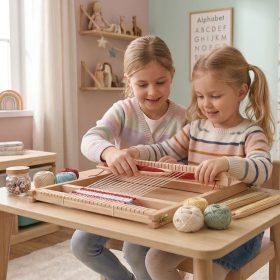 VIGA-Wooden-Loom-Weaving-Workshop-Montessori-Weaving-Kit-1