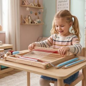 VIGA-Wooden-Loom-Weaving-Workshop-Montessori-Weaving-Kit-3