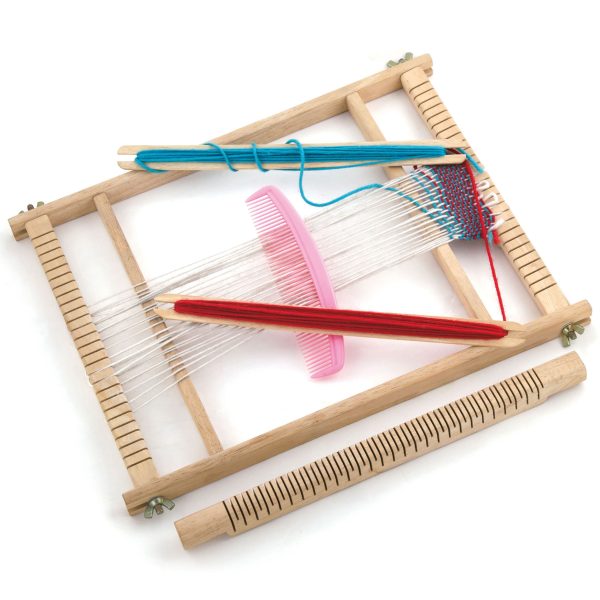 VIGA-Wooden-Loom-Weaving-Workshop-Montessori-Weaving-Kit VIGA Wooden Loom Weaving Workshop Montessori Weaving Kit