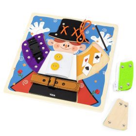 VIGA-Wooden-Manipulation-Board-with-Clasps-and-Locks-Monstessori-Magician VIGA Wooden Manipulation Board with Clasps and Locks Monstessori Magician