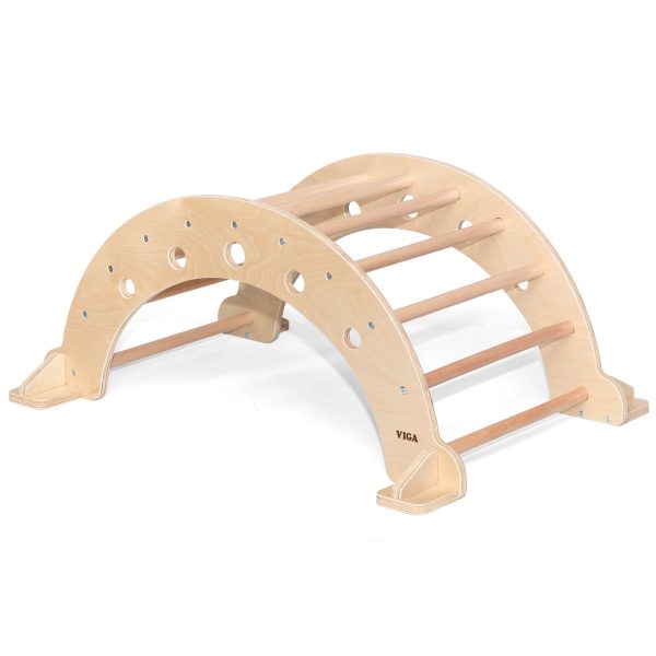 VIGA-Wooden-Montessori-Natural-Rocker VIGA Wooden Montessori Natural Rocker