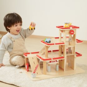 VIGA-Wooden-Parking-for-Cars-with-Elevator-for-4-Cars-and-Helicopter-2