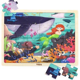 VIGA-Wooden-Puzzle-24-Pieces-Puzzle-Secrets-of-the-Sea VIGA Wooden Puzzle 24 Pieces Puzzle Secrets of the Sea