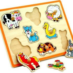 VIGA-Wooden-Puzzle-Farm-Animals-Jigsaw-Puzzle-1