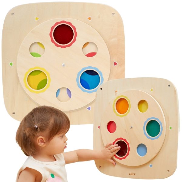 VIGA-Wooden-Sensory-Manipulative-Board-for-Mixing-Colors VIGA Wooden Sensory Manipulative Board for Mixing Colors