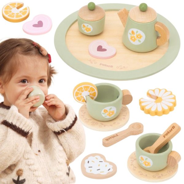 VIGA-Wooden-Spring-Tea-Set-15-pieces VIGA Wooden Spring Tea Set - 15 pieces