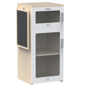 Viga-Wooden-Fridge-with-Chalkboard Viga Wooden Fridge with Chalkboard