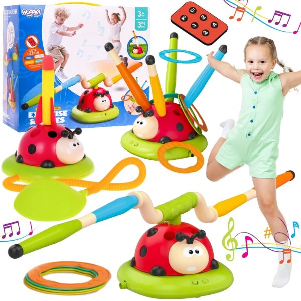 WOOPIE-3-in-1-Arcade-Game-Rocket-Launcher-Jump-Rope-Throw-at-the-Target-Ladybug WOOPIE 3-in-1 Arcade Game Rocket Launcher Jump Rope Throw at the Target Ladybug