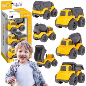 WOOPIE 3-in-1 Set Construction Vehicles Garbage Truck Concrete Mixer Dump Truck