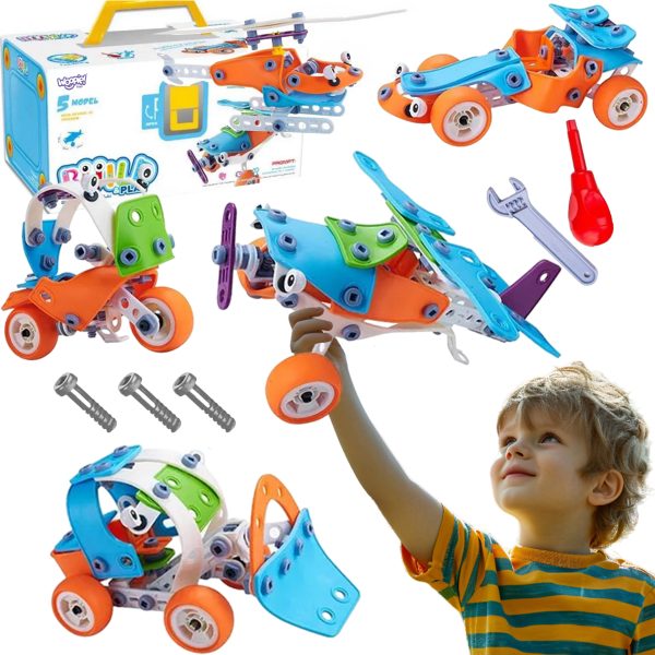 WOOPIE-5-in-1-STEM-Building-Blocks-Vehicle-Set WOOPIE 5-in-1 STEM Building Blocks Vehicle Set