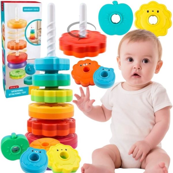 WOOPIE-BABY-Educational-Pyramid-Twisted-Animal-Tower WOOPIE BABY Educational Pyramid Twisted Animal Tower