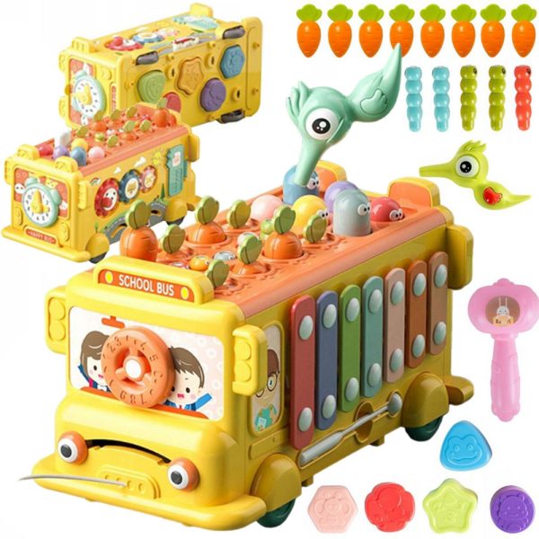 WOOPIE-BABY-Interactive-Montessori-Bus-Educational-6-in-1-Hammer-Cymbals-18-m WOOPIE BABY Interactive Montessori Bus Educational 6 in 1 Hammer Cymbals +18 m