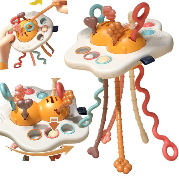 WOOPIE-BABY-Montessori-Sensory-Toy-Teether-Rattle-Multifunctional-UFO WOOPIE BABY Montessori Sensory Toy Teether Rattle Multifunctional UFO
