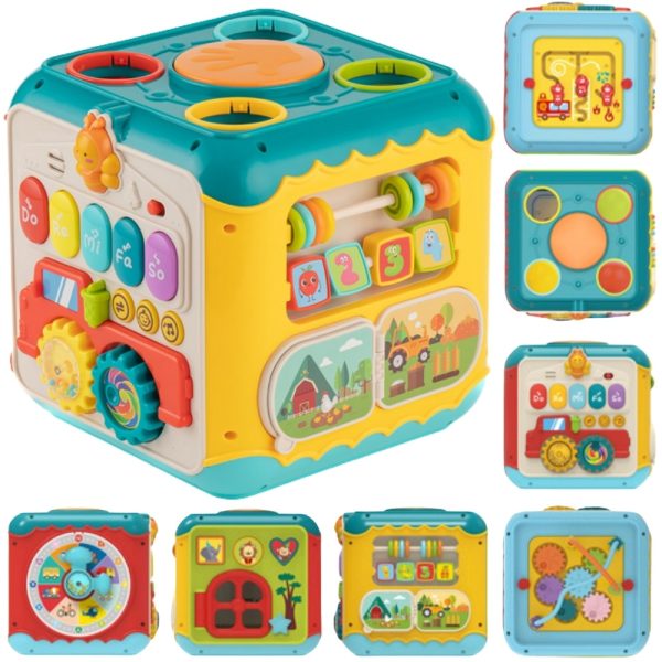WOOPIE-BABY-Multifunctional-Montessori-Activity-Cube-6-in-1-18m WOOPIE BABY Multifunctional Montessori Activity Cube 6-in-1 - 18m+