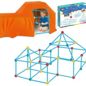 WOOPIE Big Blocks Construction Tent Set Straws Tubes 128 pcs.