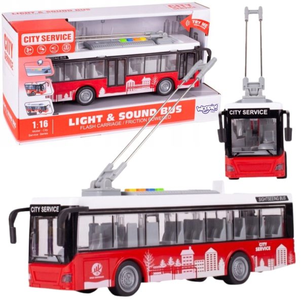 WOOPIE Bus Trolleybus Interactive Electric 1:16