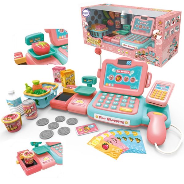 WOOPIE-Cash-Register-For-Kids-Scanner-Scale-Microphone-24-Acc WOOPIE Cash Register For Kids Scanner Scale Microphone + 24 Acc.