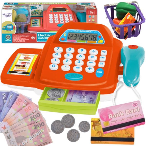 WOOPIE Cash Register with Calculator and Accessories