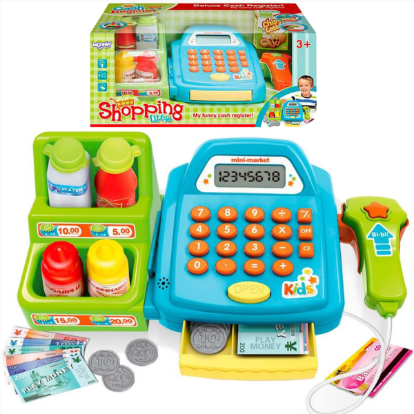 WOOPIE-Cash-Register-with-Shelf-and-Accessories WOOPIE Cash Register with Shelf and Accessories