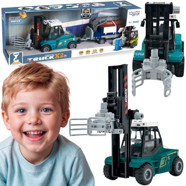 WOOPIE-Clamping-Forklift-with-Trailer-Sounds-and-Lights WOOPIE Clamping Forklift with Trailer Sounds and Lights
