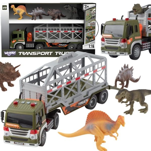 WOOPIE-Dinosaur-Transporter-Truck-Car-with-Sound-and-Light WOOPIE Dinosaur Transporter Truck Car with Sound and Light