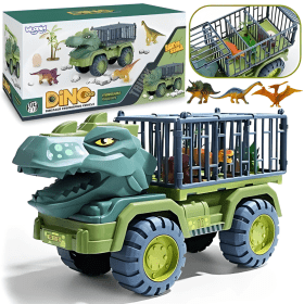 WOOPIE-Dinosaur-Truck-Transporter-Figures WOOPIE Dinosaur Truck Transporter Figures