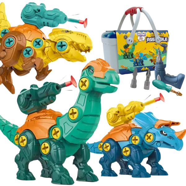 WOOPIE-Dinosaurs-to-Screw-3-Piece-Construction-Set-in-a-Box-Drill-and-Screwdriver WOOPIE Dinosaurs to Screw 3-Piece Construction Set in a Box + Drill and Screwdriver