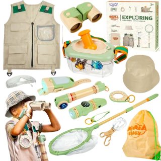 WOOPIE Discovery Little Explorer's Set Binoculars Compass Insect Net Butterflies Flashlight