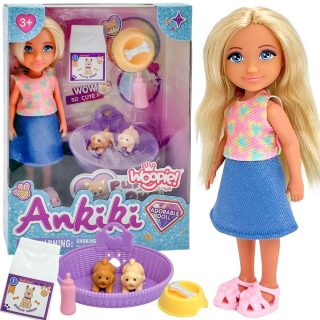 WOOPIE Doll Set with Adorable Puppies and Accessories