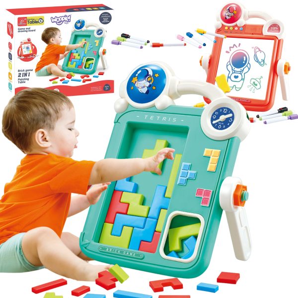 WOOPIE-Double-Sided-Drawing-Board-2-in-1-Tetris-Game WOOPIE Double-Sided Drawing Board 2-in-1 Tetris Game