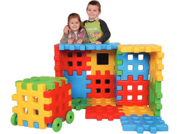 WOOPIE-Educational-Blocks-Waffles-Fence-House WOOPIE Educational Blocks Waffles Fence House