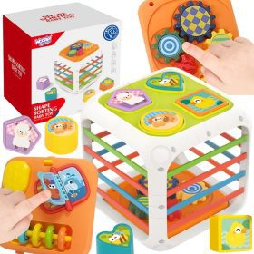 WOOPIE Educational Cube Sorter 4 in 1 Shapes 18m+