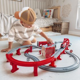 WOOPIE-Electric-Train-Car-Track-Fire-Helicopter-Cars-92-pcs-1