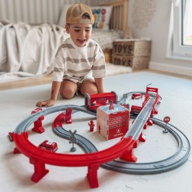 WOOPIE-Electric-Train-Car-Track-Fire-Helicopter-Cars-92-pcs-3
