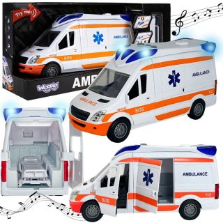 WOOPIE Emergency Ambulance Stretcher Set + Sound and Light Signals