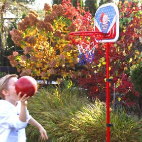 WOOPIE-Freestanding-Basketball-Set-Adjustable-Height-90-170cm-Ball-3