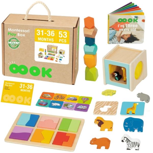 WOOPIE-GREEN-Box-XXL-Montessori-Educational-7in1-Sensory-Box-31-36-Months-FSC WOOPIE GREEN Box XXL Montessori Educational 7in1 Sensory Box 31-36 Months FSC