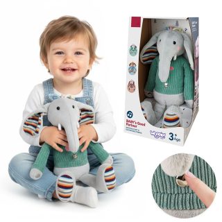 WOOPIE Interactive Elephant Cuddly Toy with Sound and Light