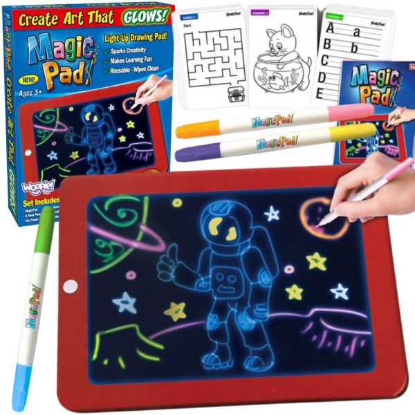 WOOPIE-Magic-Graphics-Drawing-Tablet-Neon-Colors WOOPIE Magic Graphics Drawing Tablet Neon Colors