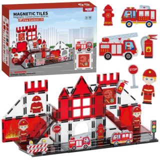 WOOPIE Magnetic Blocks 3D Fire Department Set 48 pcs.