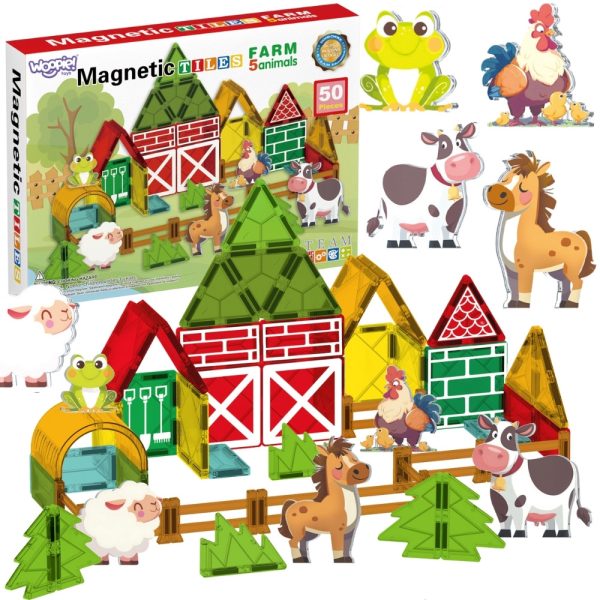 WOOPIE-Magnetic-Building-Blocks-7.5-cm-Farm-30-pcs WOOPIE Magnetic Building Blocks 7.5 cm Farm 30 pcs.