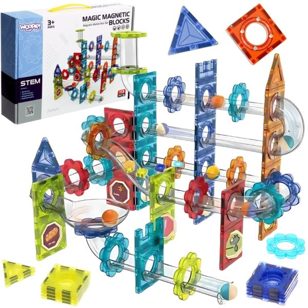 WOOPIE-Magnetic-Construction-Blocks-3D-Educational-Set-Ball-Track-113-pcs WOOPIE Magnetic Construction Blocks 3D Educational Set Ball Track 113 pcs.