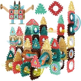 WOOPIE Magnetic Construction Blocks 3D Educational Set Ball Track 128 pcs.