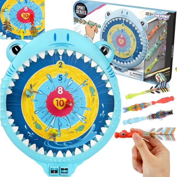 WOOPIE-Magnetic-Dart-Game-Safe-Dart-Board-Happy-Shark WOOPIE Magnetic Dart Game Safe Dart Board Happy Shark