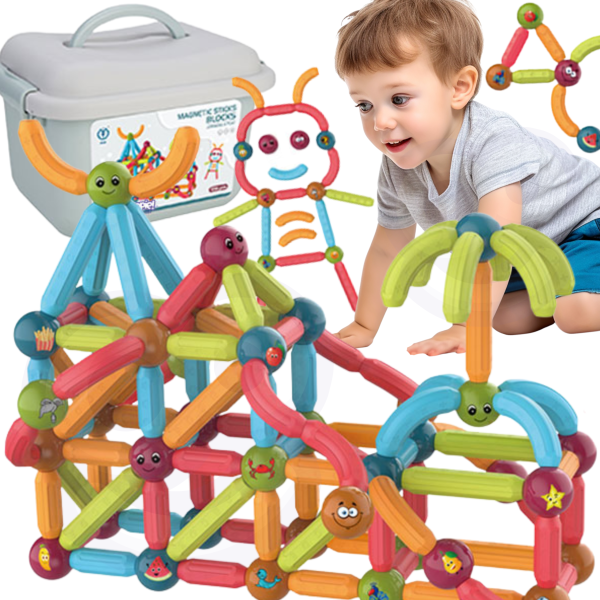WOOPIE-Magnetic-Educational-Building-Blocks-128-pcs WOOPIE Magnetic Educational Building Blocks 128 pcs.