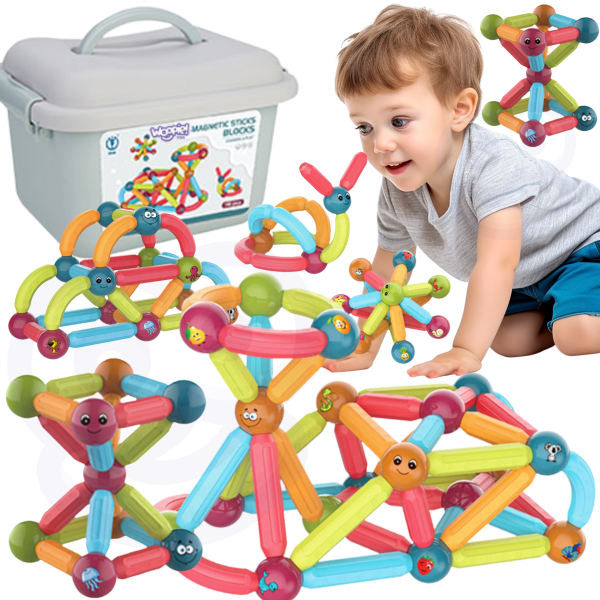 WOOPIE-Magnetic-Educational-Building-Blocks-76-pcs WOOPIE Magnetic Educational Building Blocks 76 pcs.