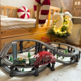 WOOPIE-Modern-Electric-Train-Track-XXL-Cargo-Locomotive-Set-128-pcs-1