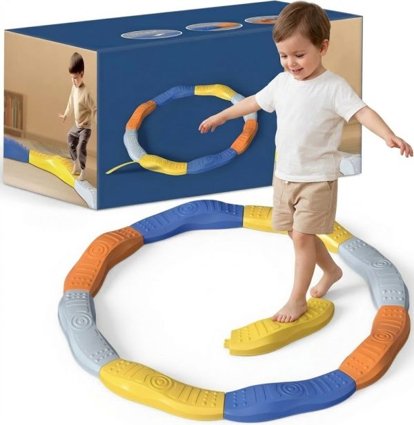WOOPIE-Modular-Balance-Beam-Track-Sensory-Path-Circle WOOPIE Modular Balance Beam Track Sensory Path Circle