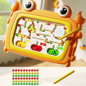 WOOPIE-Montessori-Magnetic-Board-Crab-Maze-Orange-1